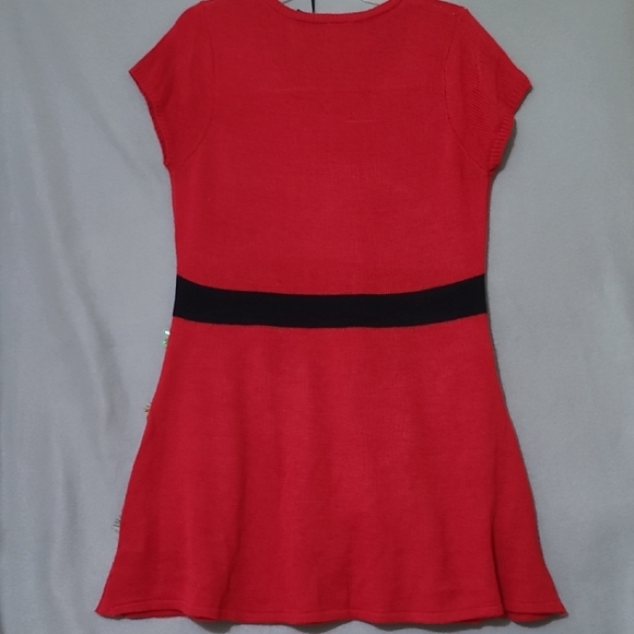 ALLISON BRITTANY Women's Festive Red Christmas Sweater Dress - Size Large - Picture 10 of 11